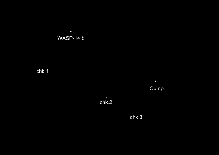 Mapka - WASP-14, JD 2456341.50197