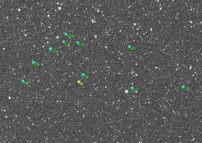 Mapka - CoRoT-2, JD 2456480.71192