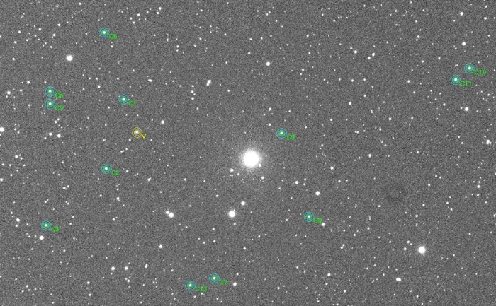 Mapka - Kepler-12, JD 2456490.58900