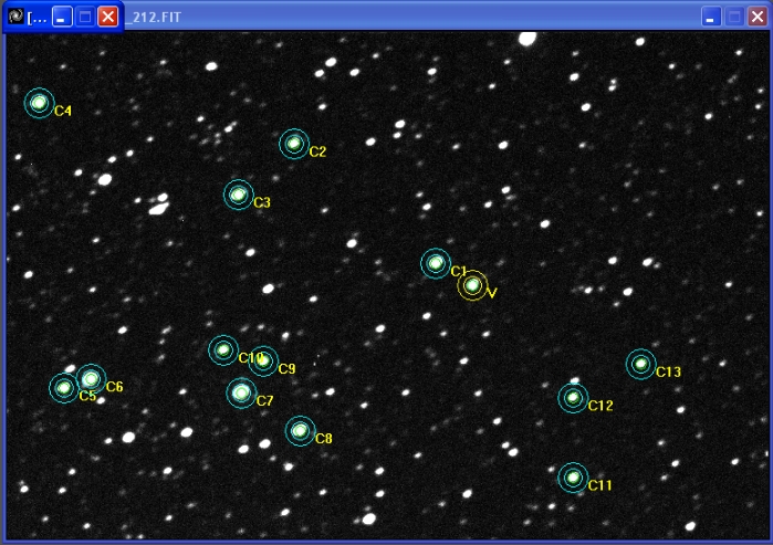 Mapka - CoRoT-2, JD 2456555.61307