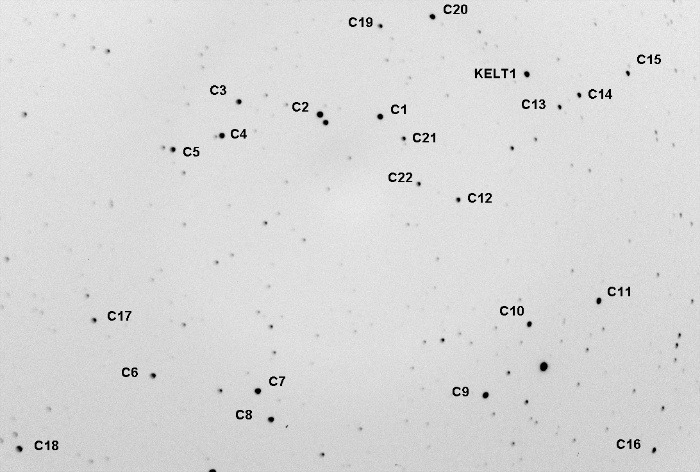 Mapka - KELT-1, JD 2456622.59917