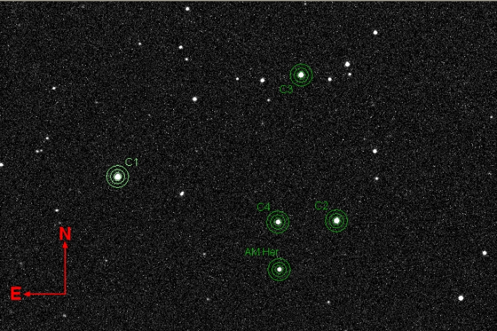 Mapka - AM Her, JD 2455793.38504