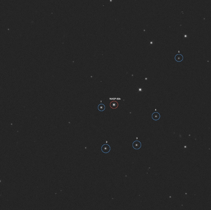 Mapka - WASP-50, JD 2456588.87291