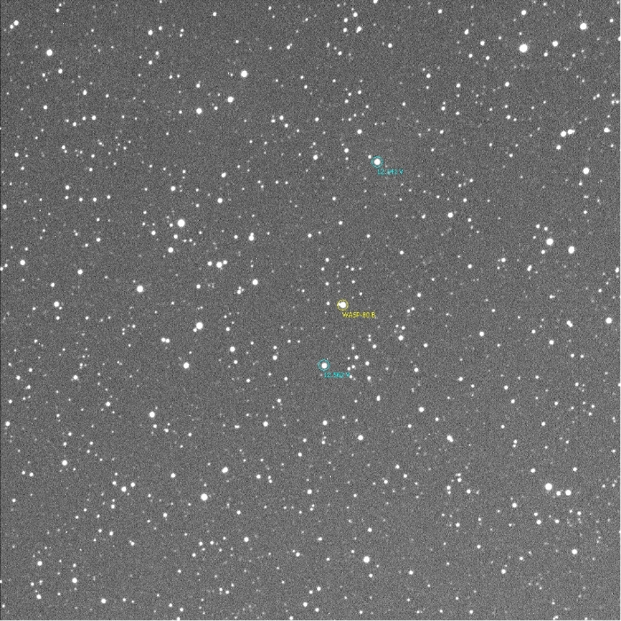 Mapka - WASP-80, JD 2456809.50160
