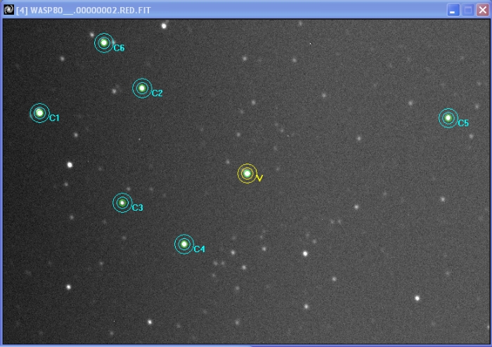 Mapka - WASP-80, JD 2456864.69752