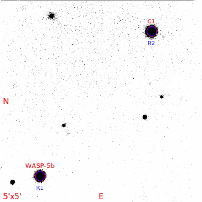 Mapka - WASP-5, JD 2456876.85194