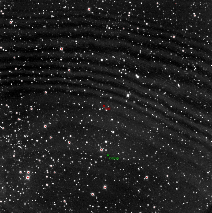 Mapka - CoRoT-1, JD 2457014.36310