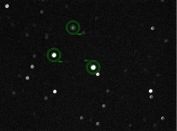 Mapka - WASP-33, JD 2457037.25458