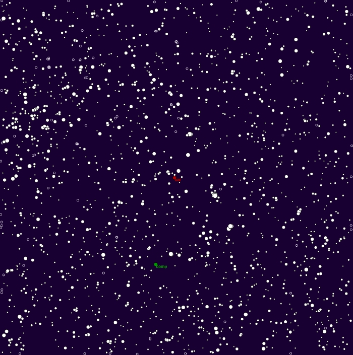 Mapka - CoRoT-1, JD 2457088.27239