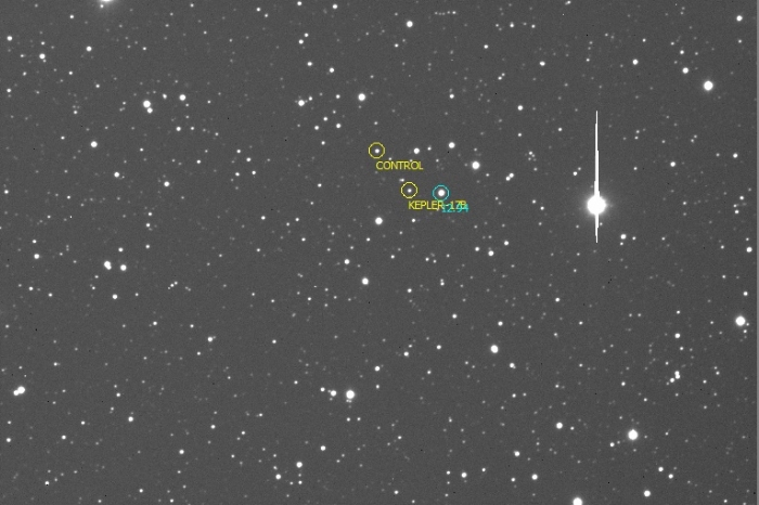 Mapka - Kepler-17, JD 2457170.45945