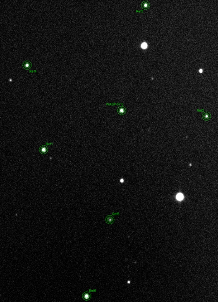 Mapka - WASP-57, JD 2457199.78900
