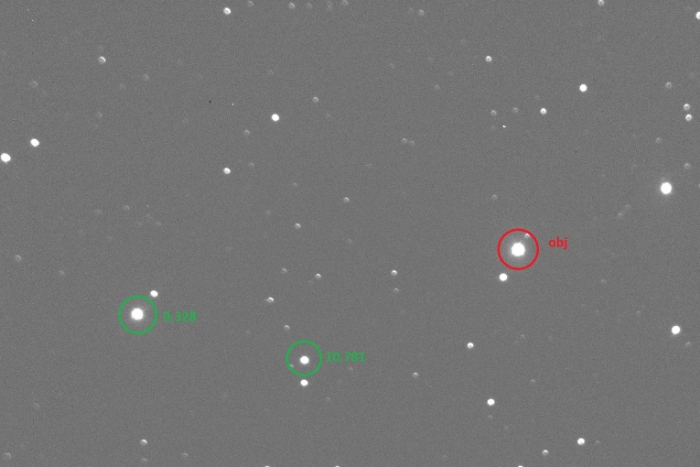 Mapka - WASP-33, JD 2457277.48696