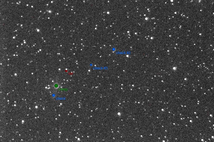 Mapka - V0740 Per, JD 2455799.49295