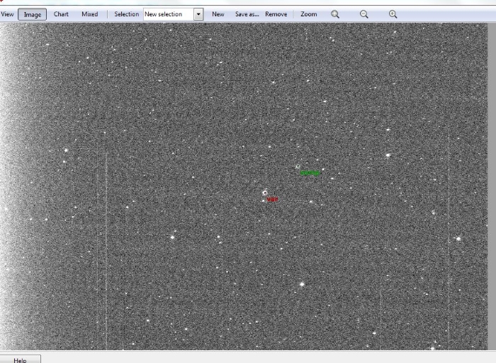 Mapka - WASP-33, JD 2457338.43800