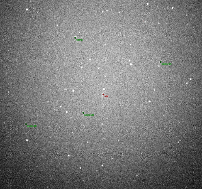 Mapka - WASP-33, JD 2457382.37412