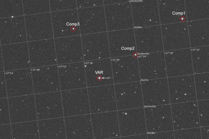 Mapka - WASP-33, JD 2457354.30487