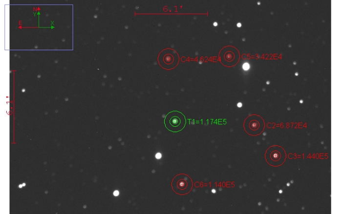 Mapka - WASP-103, JD 2457579.43426