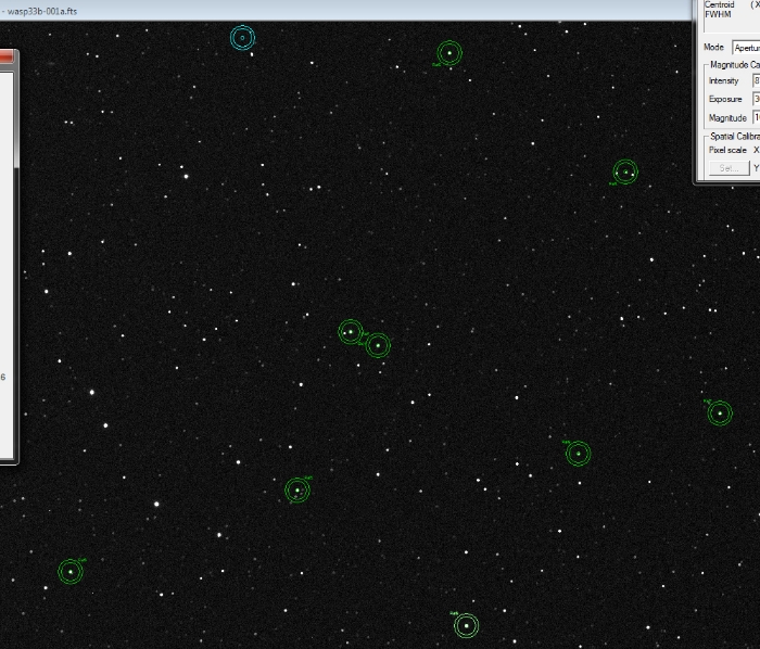 Mapka - WASP-33, JD 2457604.41102
