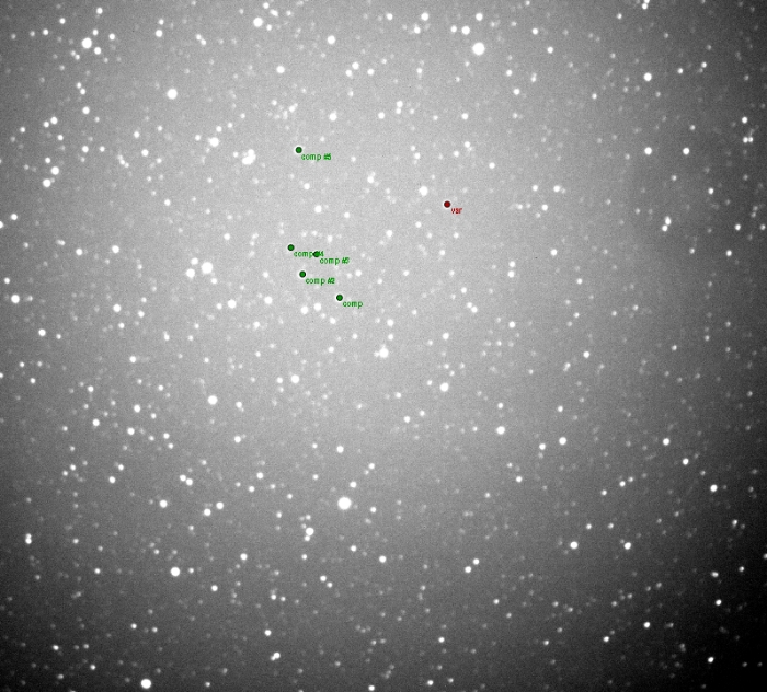 Mapka - CoRoT-2, JD 2457622.33175