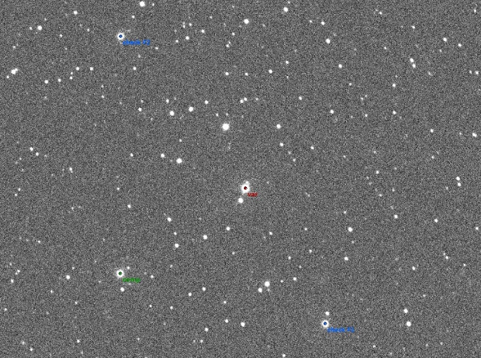 Mapka - WASP-33, JD 2457692.24694