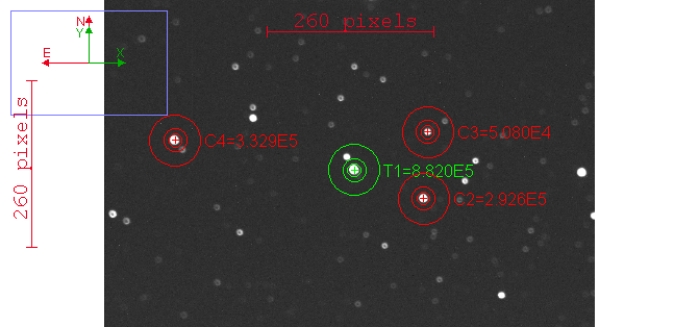 Mapka - WASP-33, JD 2457754.44618