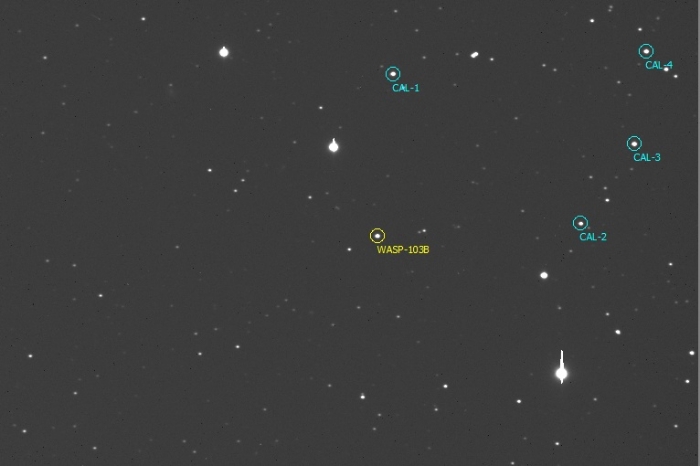 Mapka - WASP-103, JD 2457876.53783