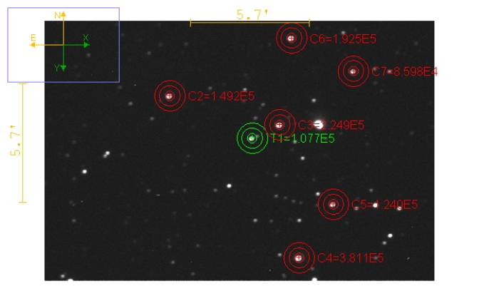 Mapka - WASP-46, JD 2457932.57140