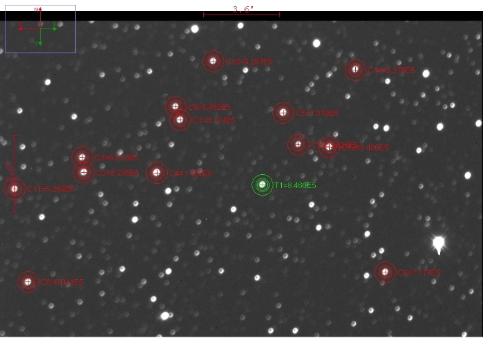 Mapka - HAT-P-23, JD 2458032.36354