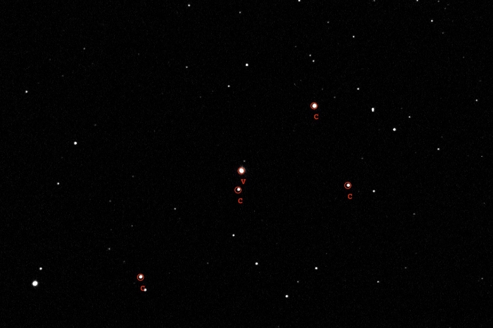 Mapka - WASP-33, JD 2458132.60756