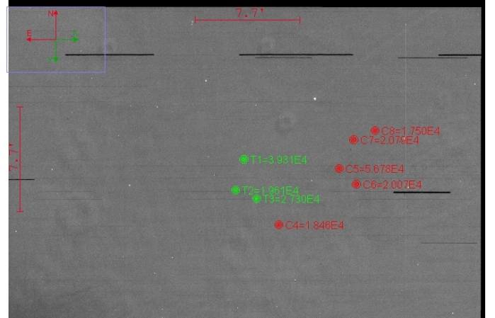Mapka - WASP-2, JD 2457955.84700