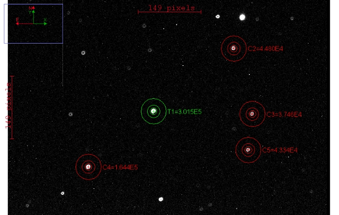 Mapka - KELT-17, JD 2458199.39997