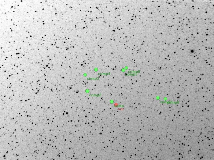 Mapka - CoRoT-2, JD 2458300.37588