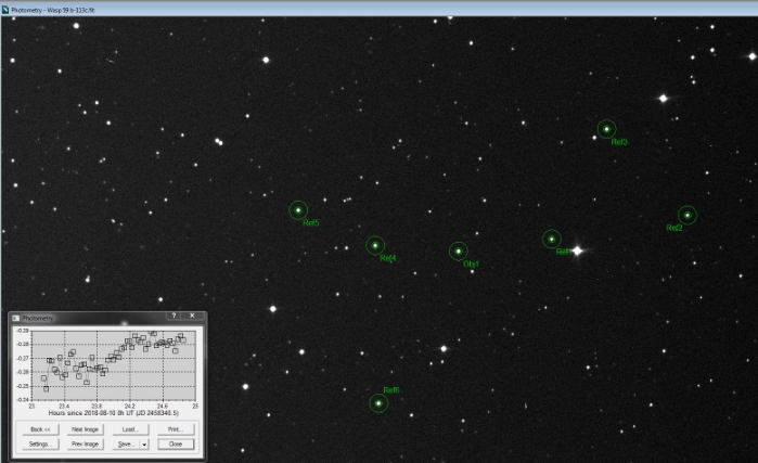 Mapka - WASP-59, JD 2458341.37552