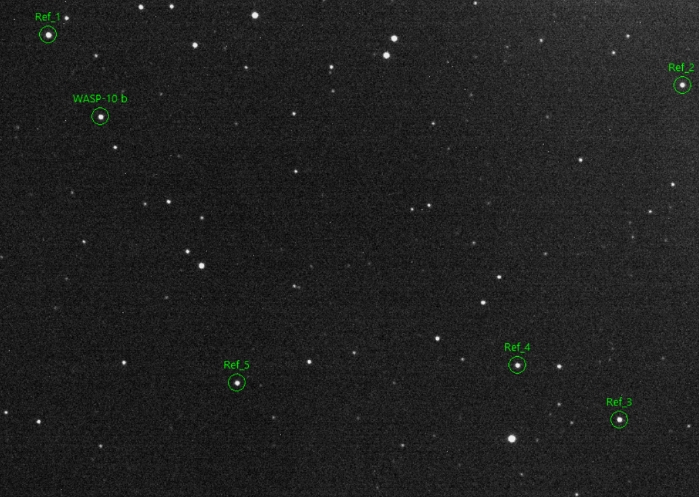 Mapka - WASP-10, JD 2458384.54272