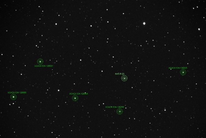 Mapka - HAT-P-23, JD 2458732.21900