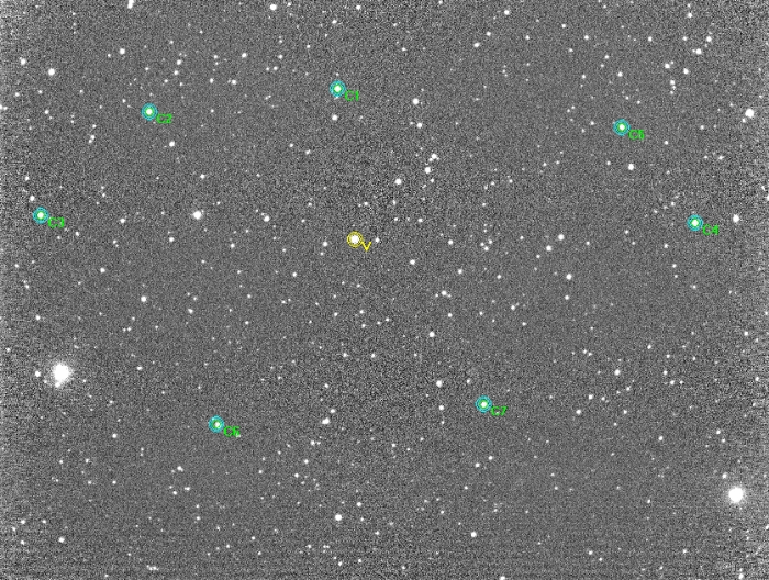 Mapka - TrES-2, JD 2458733.28207
