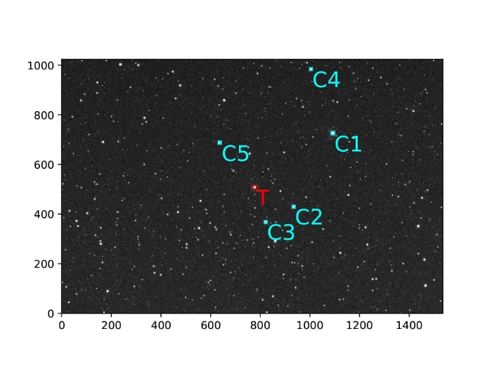 Mapka - WASP-74, JD 2458734.36400