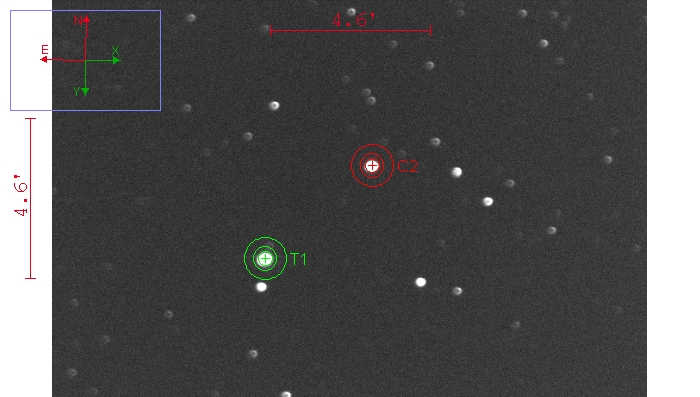 Mapka - WASP-33, JD 2458769.36478