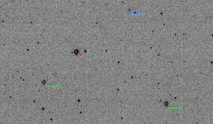Mapka - WASP-33, JD 2458846.22962