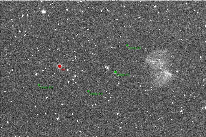 Mapka - HD189733, JD 2459071.48971