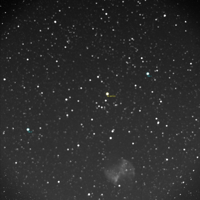 Mapka - HD189733, JD 2459140.27619