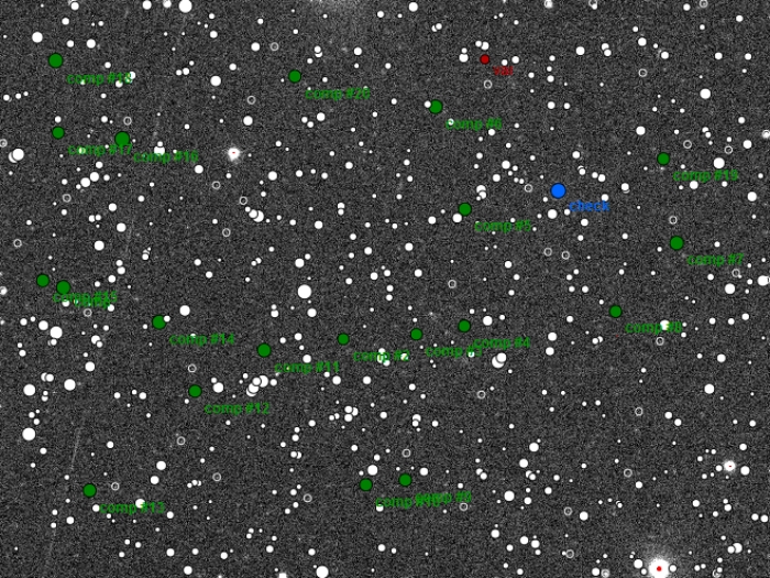 Mapka - V0534 Dra, JD 2455830.30400