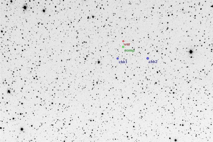 Mapka - V1252 Cas, JD 2455826.27844