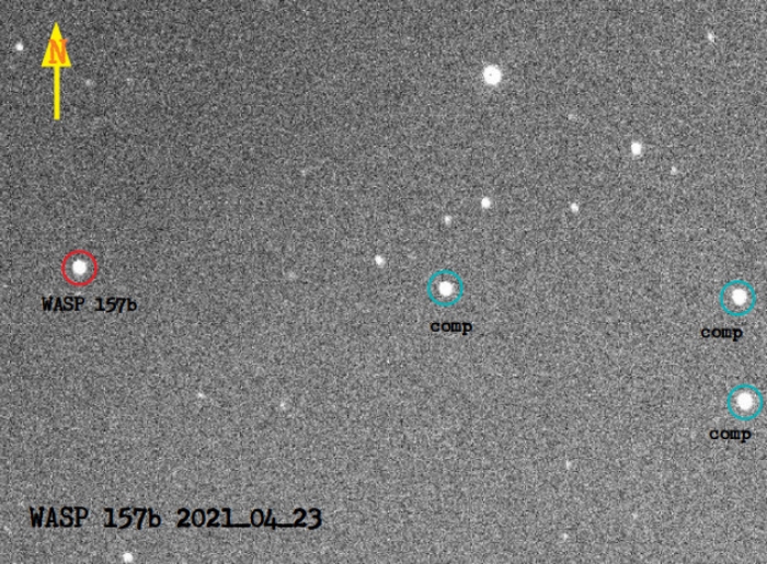 Mapka - WASP-157, JD 2459328.39430