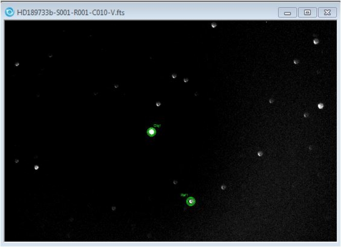 Mapka - HD189733, JD 2459375.44400