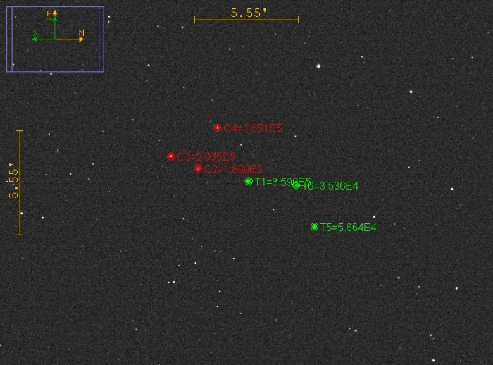 Mapka - WASP-74, JD 2458289.70942