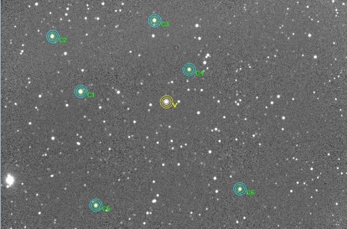 Mapka - TrES-2, JD 2459694.32600