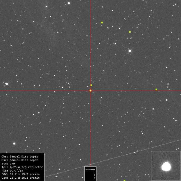Mapka - KELT-16, JD 2459770.39994