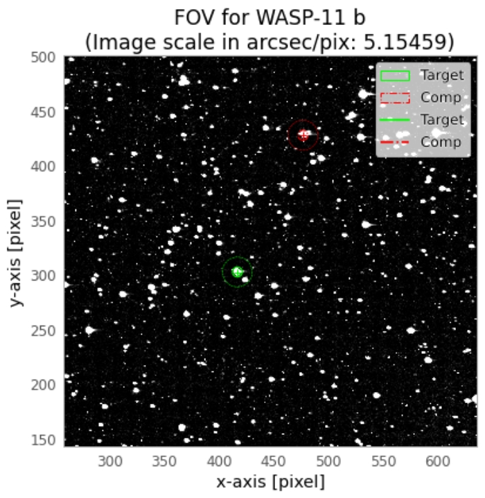 Mapka - WASP-11, JD 2459963.67083