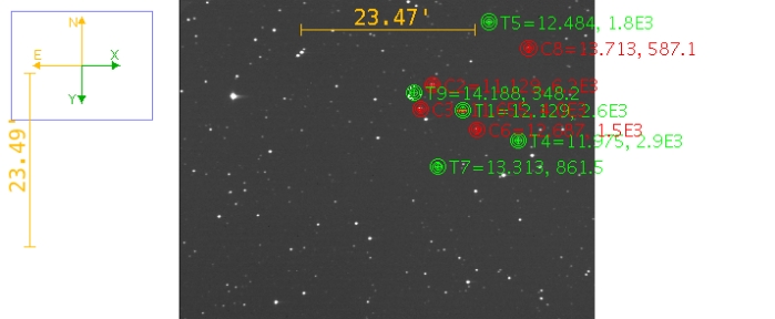 Mapka - WASP-43, JD 2459279.73075